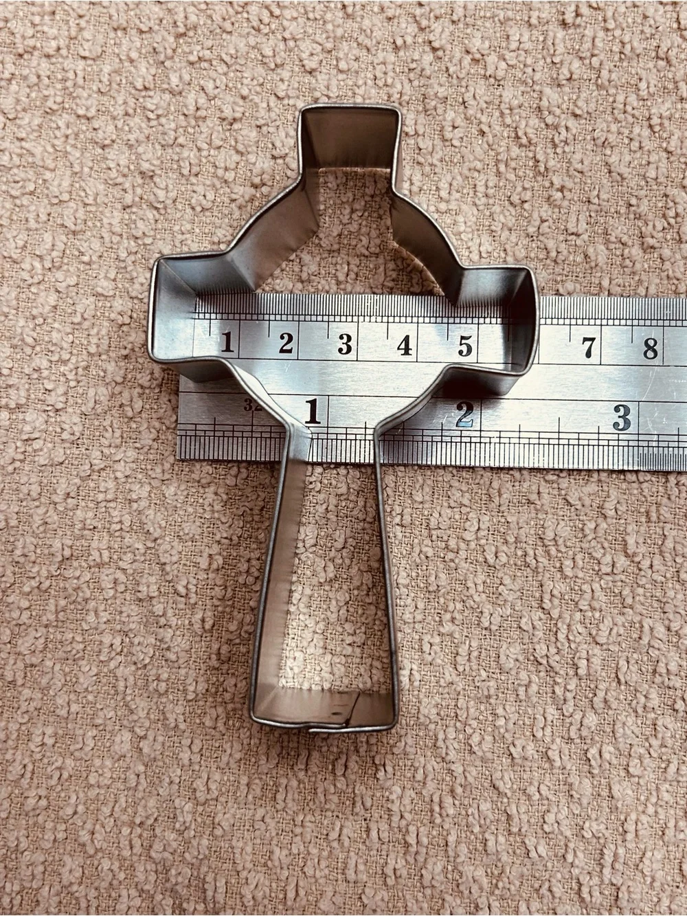 Metal Cookie Cutters Lot of 4 Christian Theme Cross x2 Dove Church
